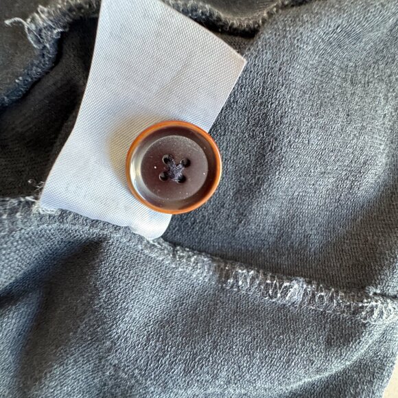 Femme Fatale Washed Grey Knit Blazer - Size L - Picture 5 of 8